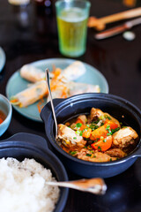 Chicken and rice lunch