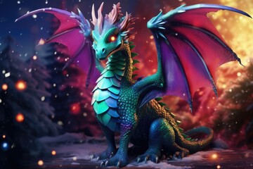 Dragon symbol of year 2024