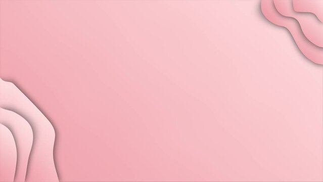 simple pink white wavy animated background