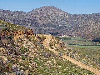Buffelshoek Pass in South Africa - 631735288