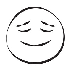 Blessed 30 Grunge Emoticons Outline Style