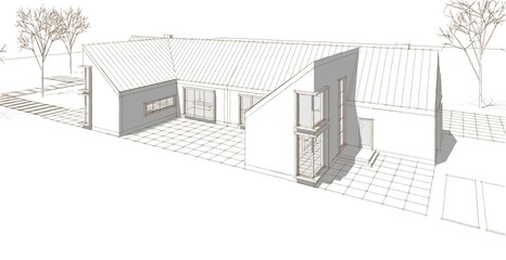 architecture sketch of the house © Svjatoslav