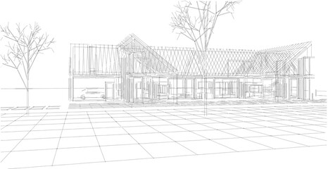 architecture sketch of the house © Svjatoslav