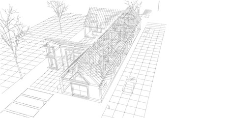 architecture sketch of the house © Svjatoslav