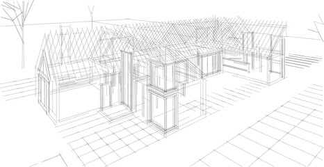 architecture sketch of the house © Svjatoslav