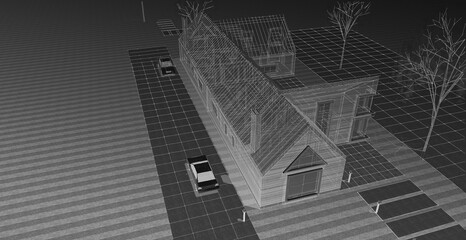 architecture sketch of the house © Svjatoslav