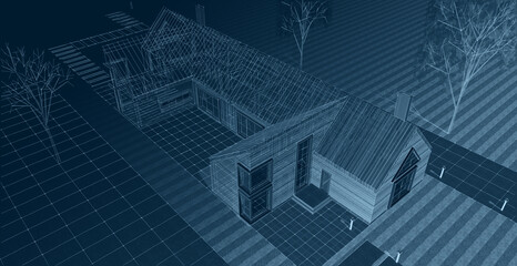 architecture sketch of the house © Svjatoslav
