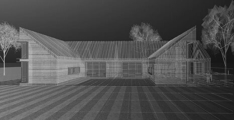 architecture sketch of the house © Svjatoslav