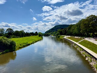 Fototapeta premium Weser in Höxter (NRW)