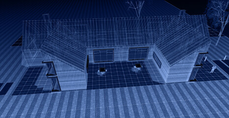 architecture sketch of the house © Svjatoslav