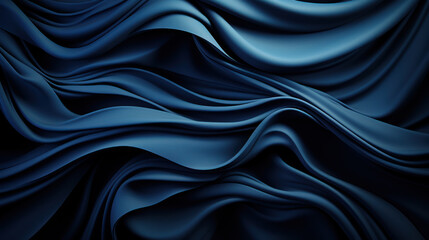Obraz premium Azure Serenity: A Mesmerizing 3D Render of Simple Dark Deep Blue Color Texture Background. Generative AI