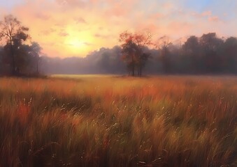 Fototapeta premium morning fog in the forest