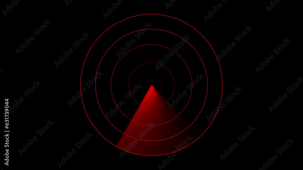 Aufkleber green radar is looking for objects. object speed and location monitoring.