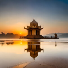 Obraz premium taj mahal at sunrise