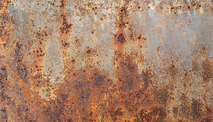 Grunge rusted metal texture, rust and oxidized metal background. Old metal iron panel - obrazy, fototapety, plakaty