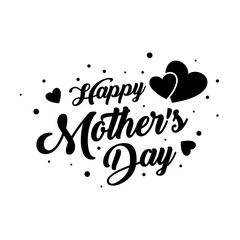 Happy mother's day on transparent background