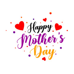 Happy mother's day on transparent background