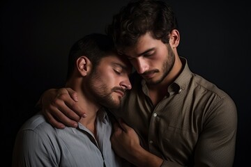 Obraz premium gay couple in studio shot