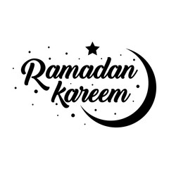 Ramadan Kareem on transparent background