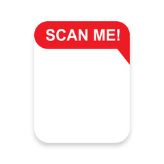 Scan me on transparent background