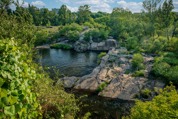 Picturesque river canyon.