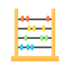 Abacus 30 School Icon Set Fill Style
