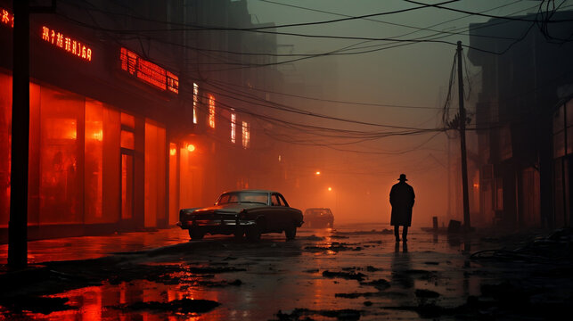 Neo Noir Urban Night Enviroment