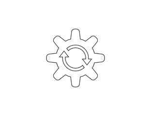 Automatism, process icon. Vector illustration. - 631748804