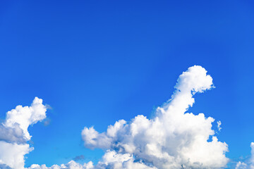 真夏の青空と入道雲