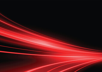 Fototapeta na wymiar Modern abstract high-speed light motion effect on black background. vector illustration.