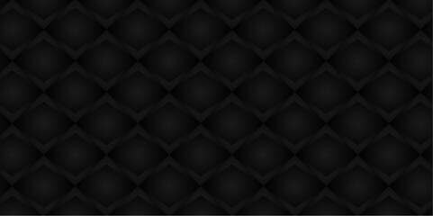 Modern abstract black background design squares shapes random geometric pattern.