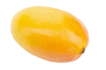 Mango fruit isolated in white background. Healthy food. File contains clipping path.
