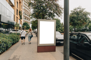 City Views and Billboard Advertisements on Beirut Streets