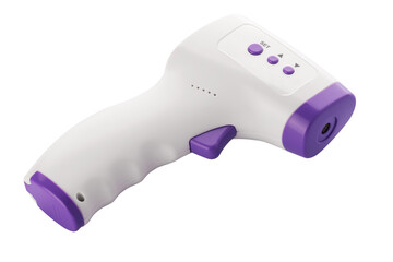 Electronic infrared contactless thermometer isolated on white © spyrakot