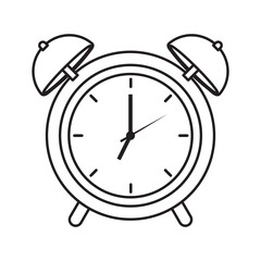 Alarm 30 School Icon Set Outline Style