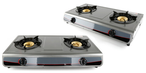 images of a gas stove on a white background