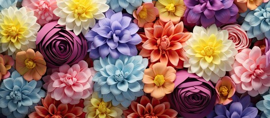 a beautiful background with colorful flowers that has a floral pastel appearance.