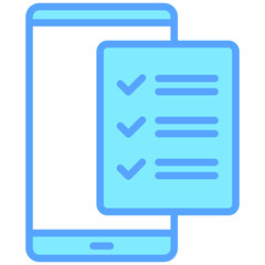 smartphone icon often used in design, websites, or applications, banner, flyer to convey specific concepts related to project management. 