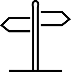 Signpost icon vector design template