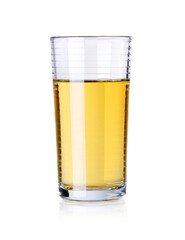 Apple juice in a glass
