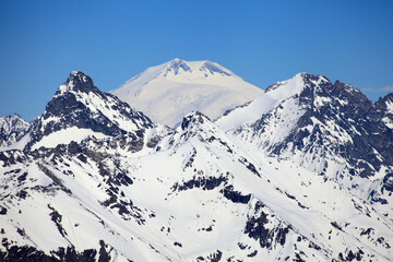 Mount Dombay in Teberda nature reserve, Caucasus Mountains, Russia