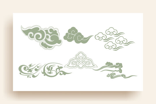 Korean traditional pattern design elements