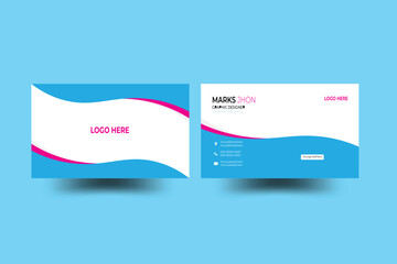 Modern creative business card and simple business card design with yellow. Luxury business card design template. 