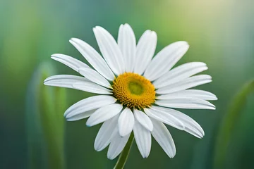  daisy flower close up, Marguerite, Daisy, Flower image. The delicate petals of the Marguerite Daisy unfold like sunbursts, revealing a golden heart that contrasts with the snowy white petals © SANA
