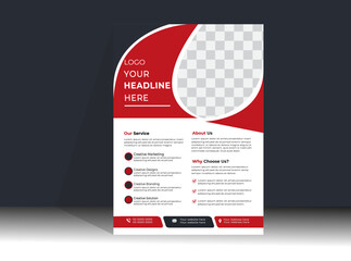 Modern Business Flyer Layout with Colorful.