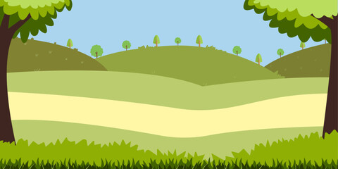 Obraz premium landscape with trees