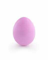 magenta easter egg isolated on white background