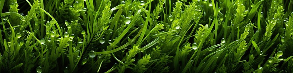 Obraz premium The natural background of yellow-green grass