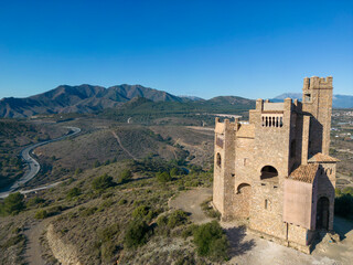 Fototapeta na wymiar Castillo de la Mota en Alhaurín el Grande en la provincia de Málaga, Andalucía
