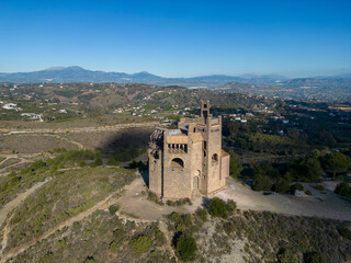 Fototapeta na wymiar Castillo de la Mota en Alhaurín el Grande en la provincia de Málaga, Andalucía